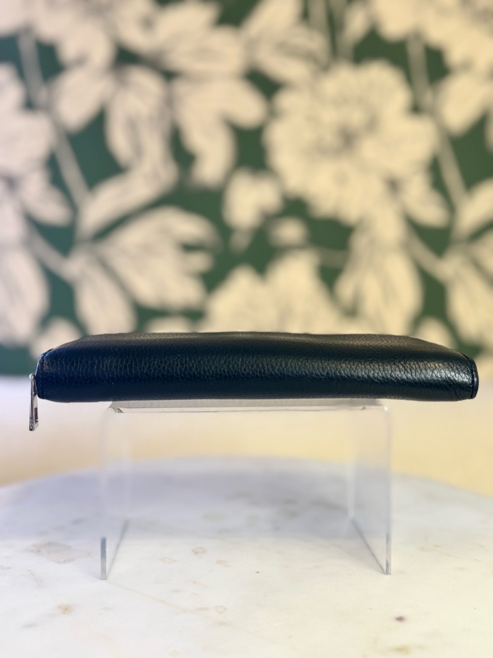 Loewe Navy Blue Leather Zip-Around Wallet EUC - Picture 5 of 14
